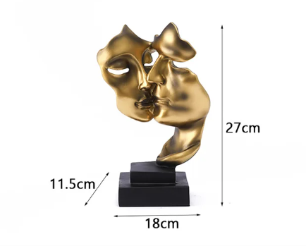Escultura "O Beijo de Ouro"