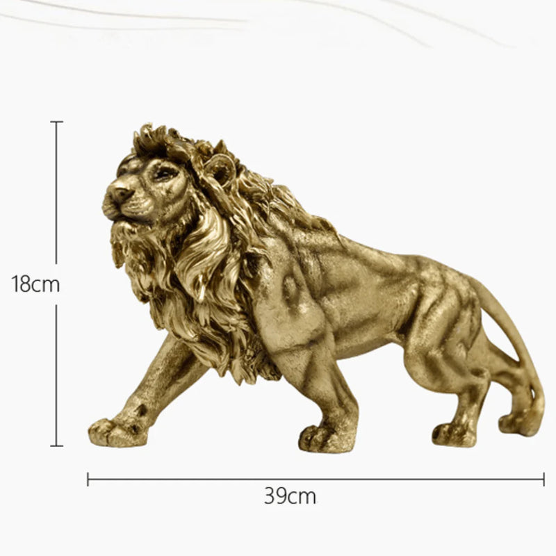 Escultura Leão Dourado